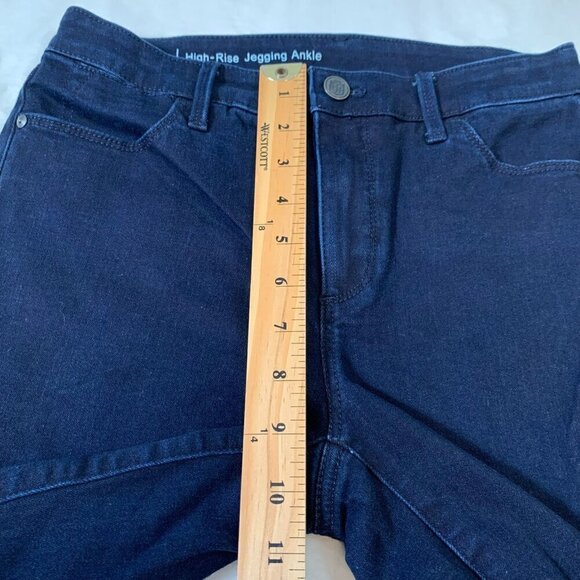 Talbots flawless high-rise jegging ankle dark wash skinny stretch denim jeans - Picture 9 of 10